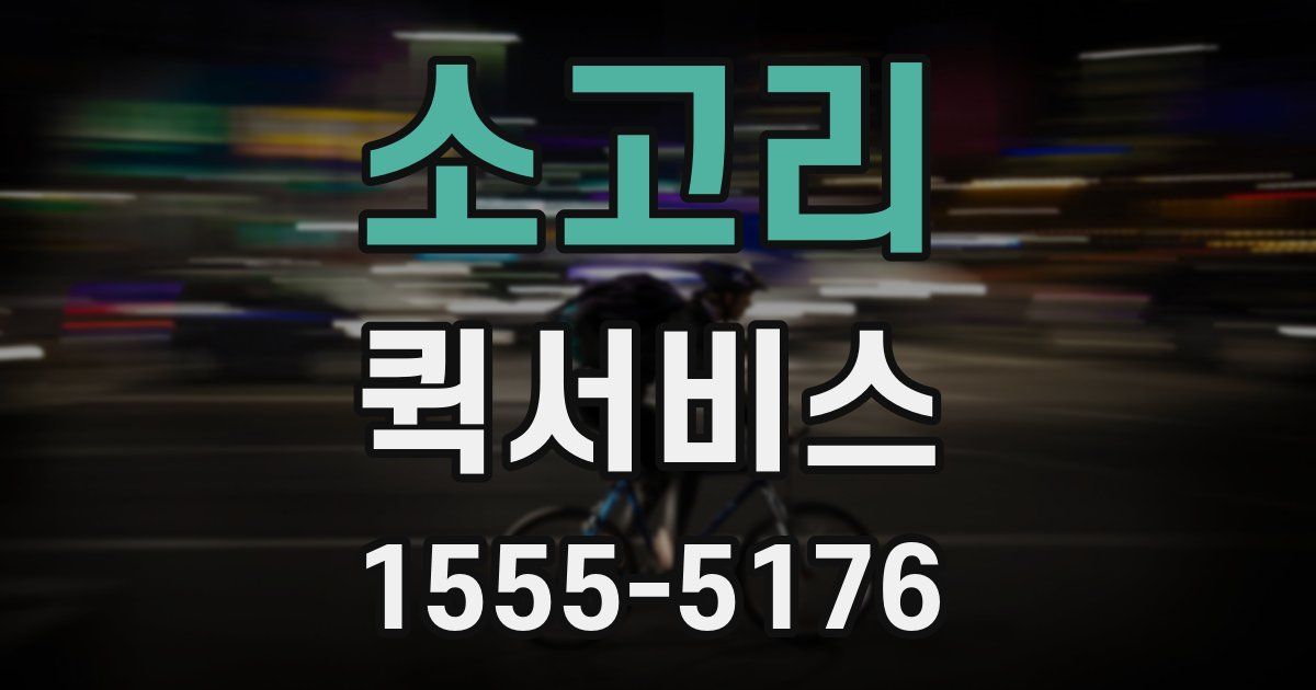 소고리 퀵서비스