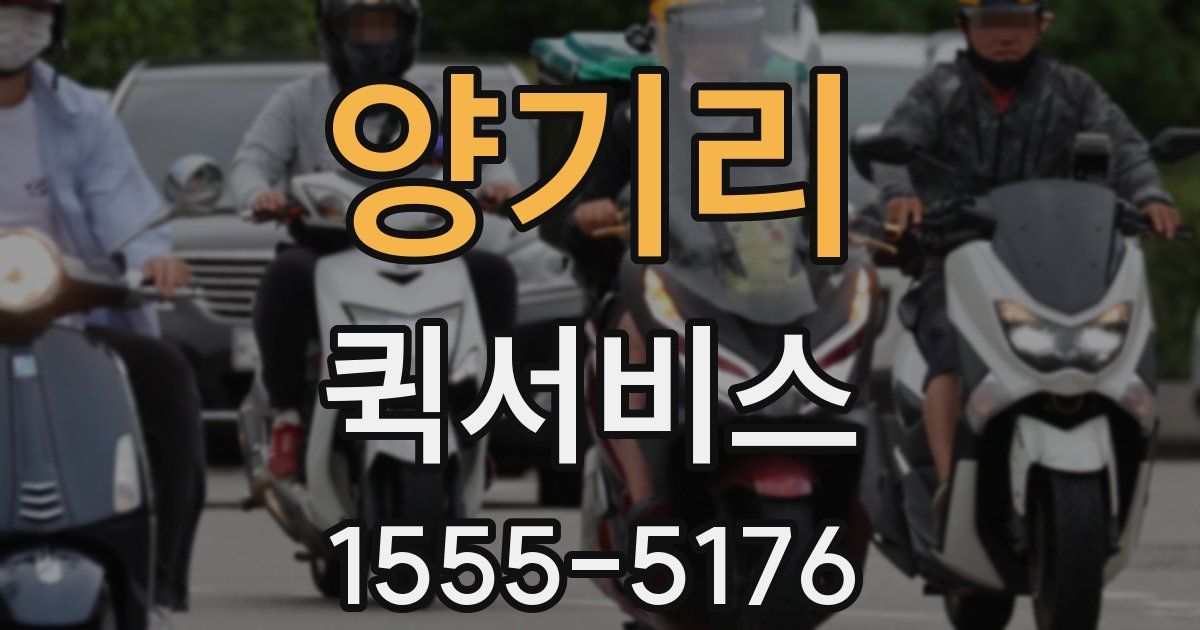 양기리 퀵서비스