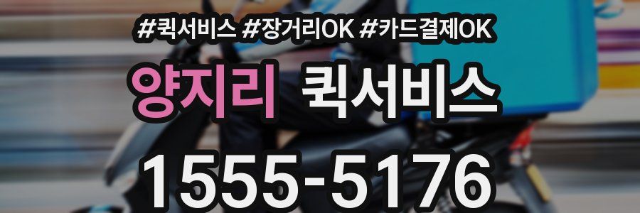 양지리 퀵서비스