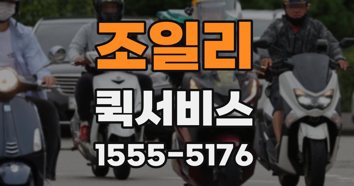 조일리 퀵서비스