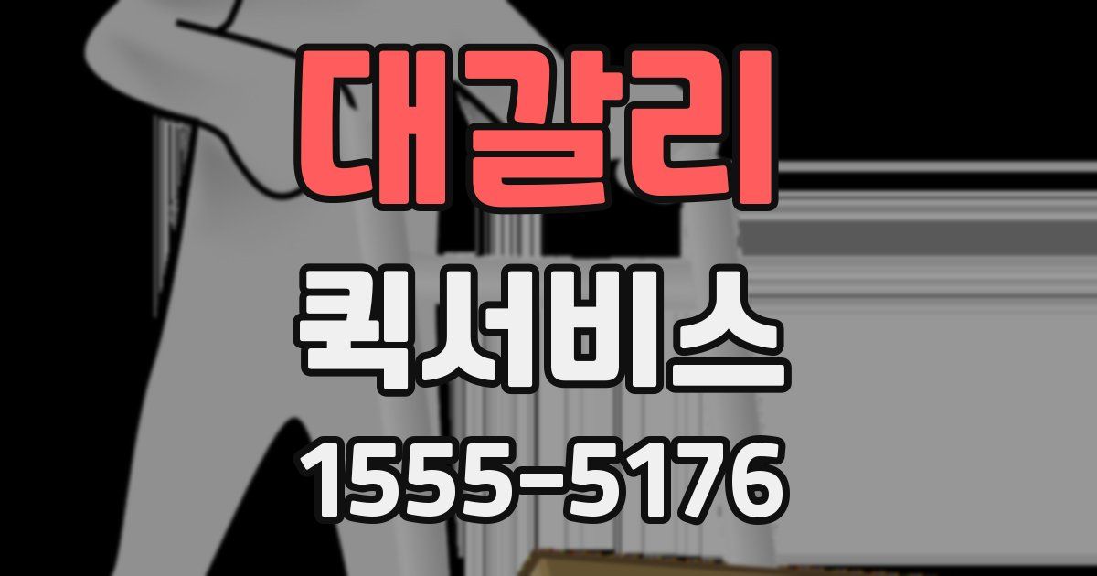 대갈리 퀵서비스