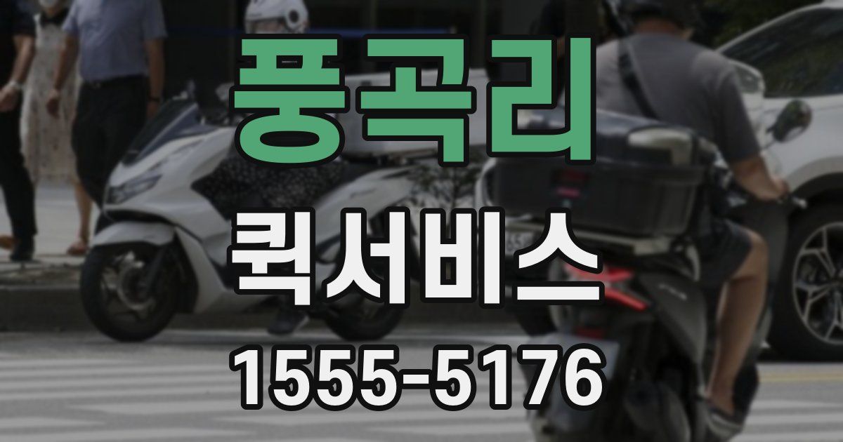 풍곡리 퀵서비스