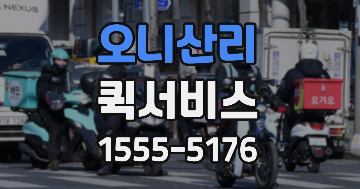 오니산리 퀵서비스