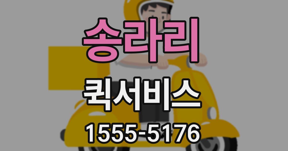 송라리 퀵서비스