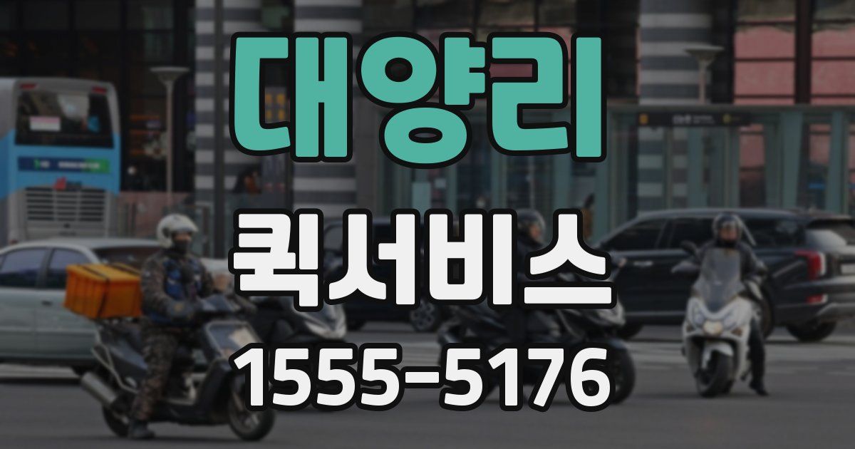 대양리 퀵서비스