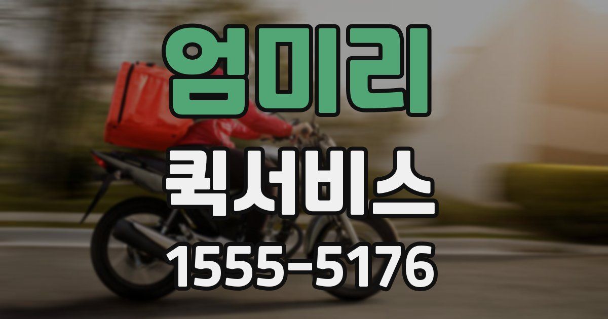 엄미리 퀵서비스