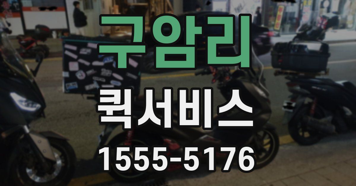 구암리 퀵서비스