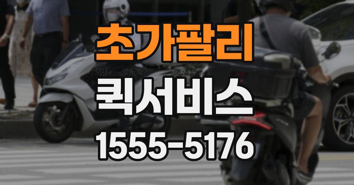초가팔리 퀵서비스