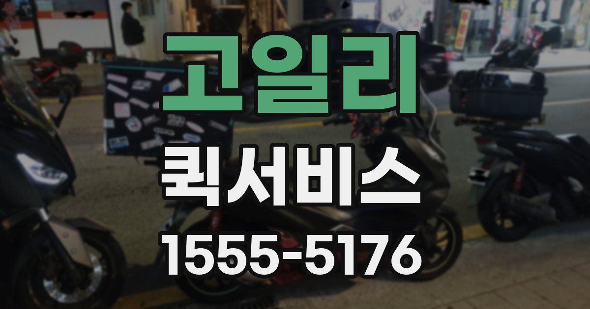 고일리 퀵서비스