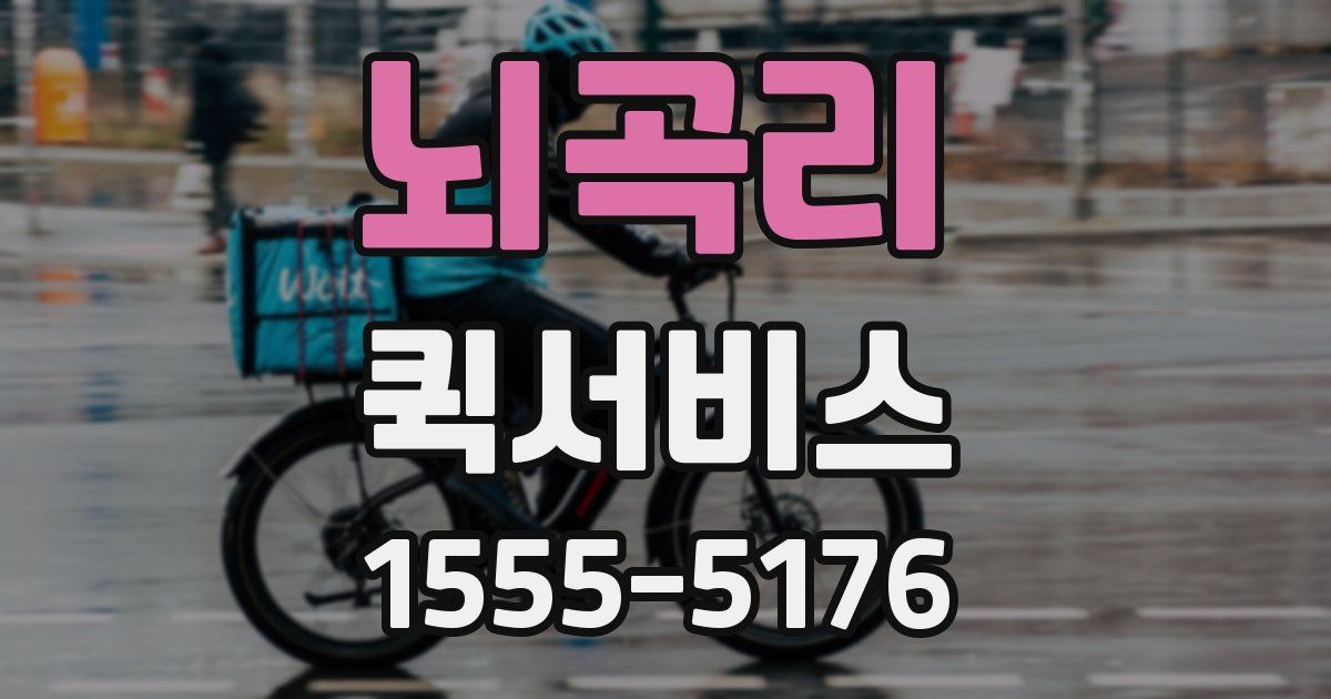 뇌곡리 퀵서비스