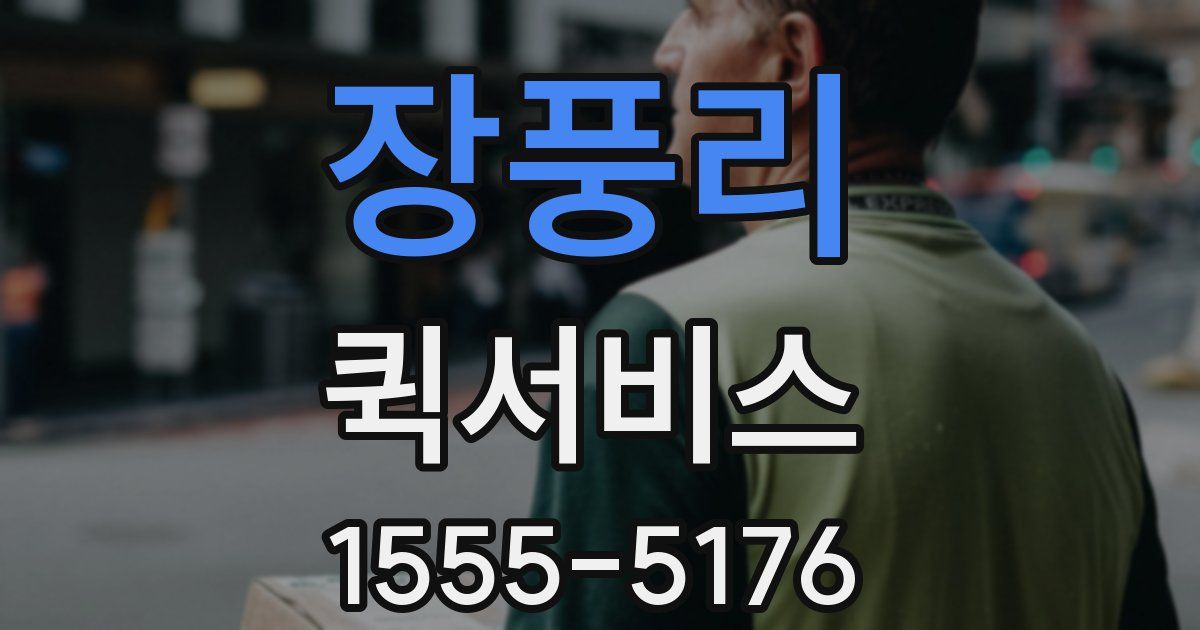 장풍리 퀵서비스