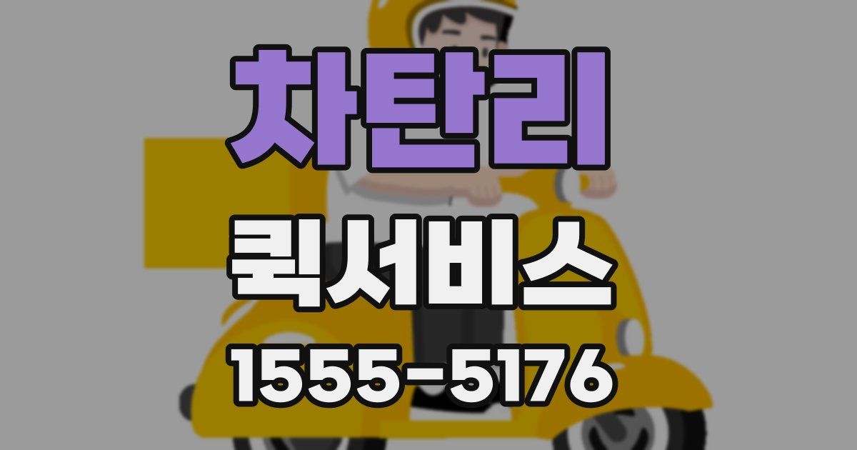 차탄리 퀵서비스