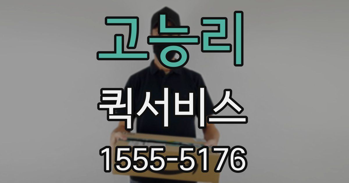 고능리 퀵서비스