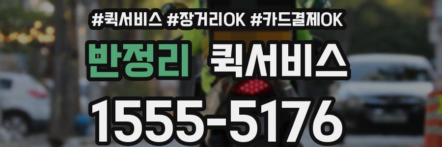 반정리 퀵서비스