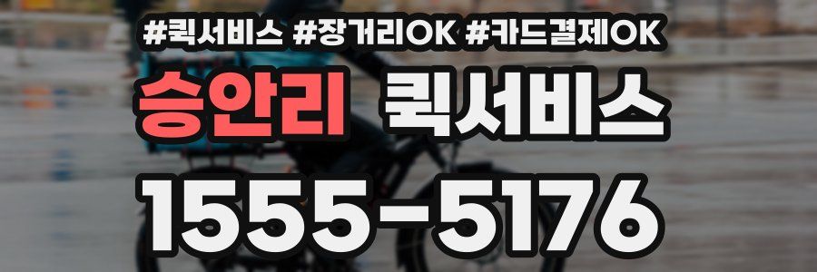 승안리 퀵서비스