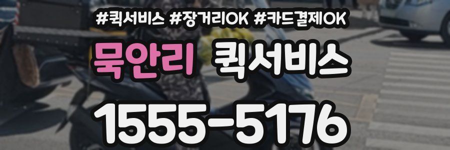 묵안리 퀵서비스