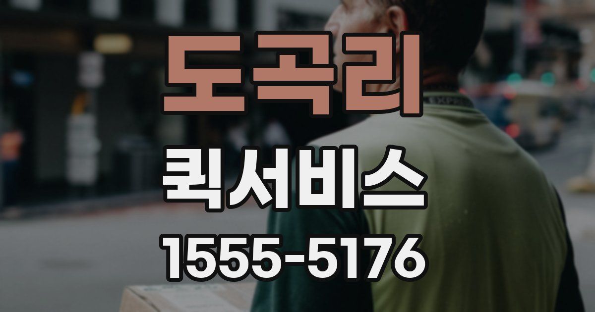 도곡리 퀵서비스