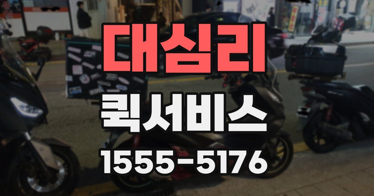 대심리 퀵서비스