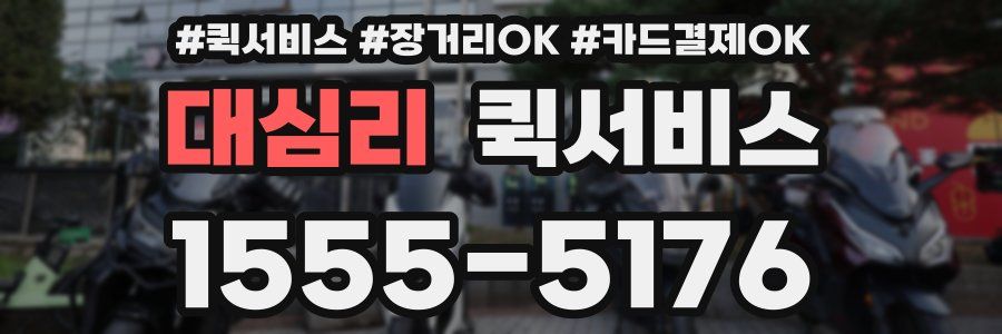 대심리 퀵서비스