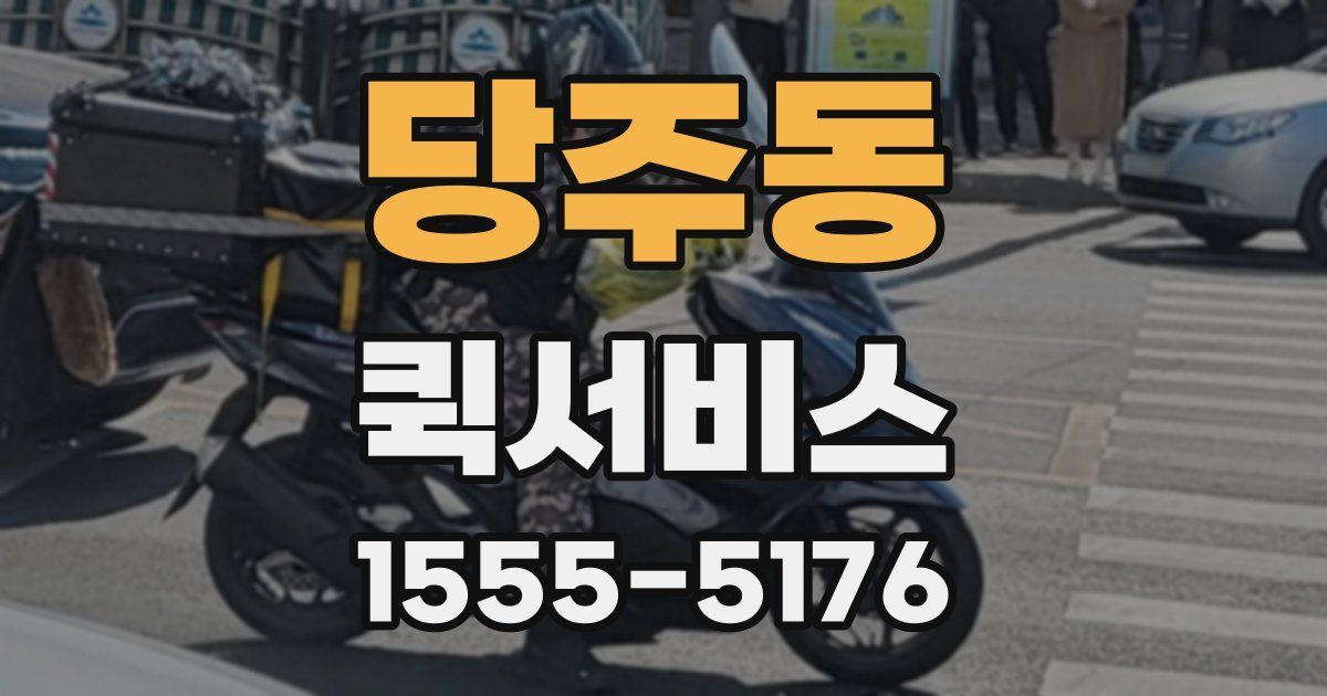 당주동 퀵서비스