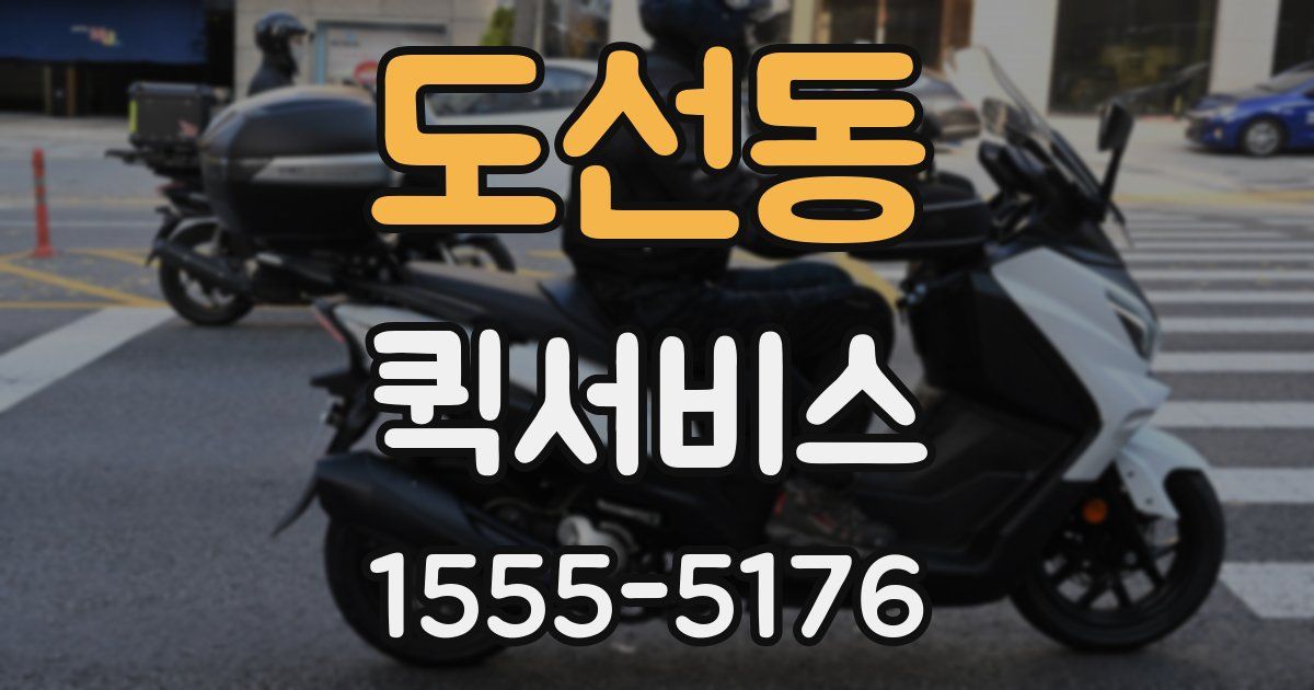 도선동 퀵서비스