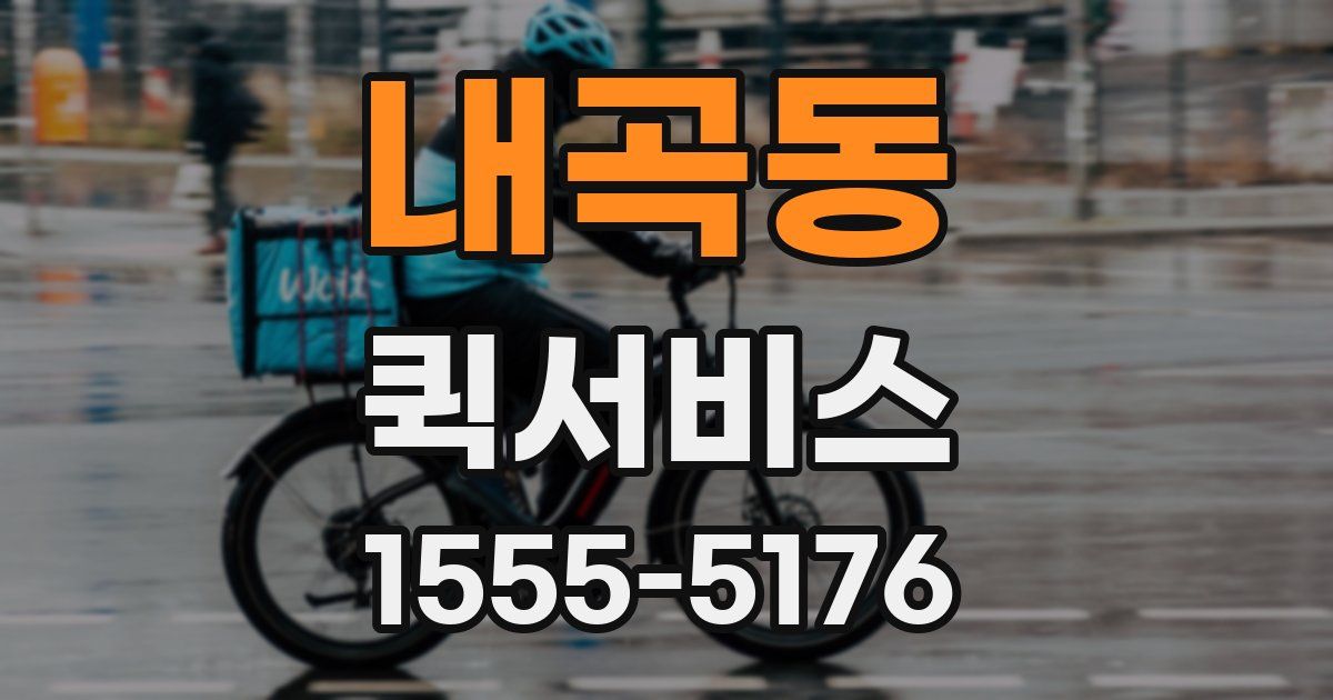 내곡동 퀵서비스