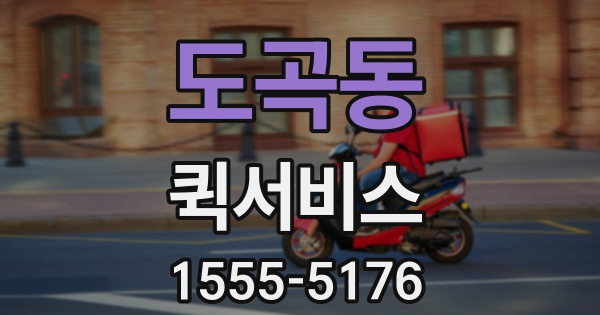 도곡동 퀵서비스