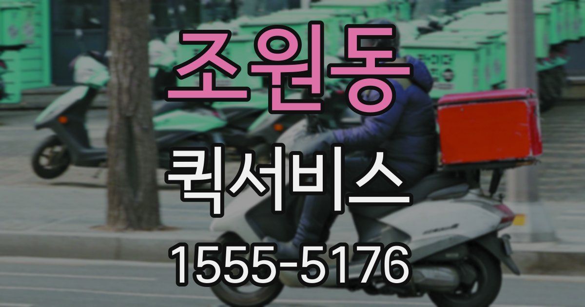 조원동 퀵서비스