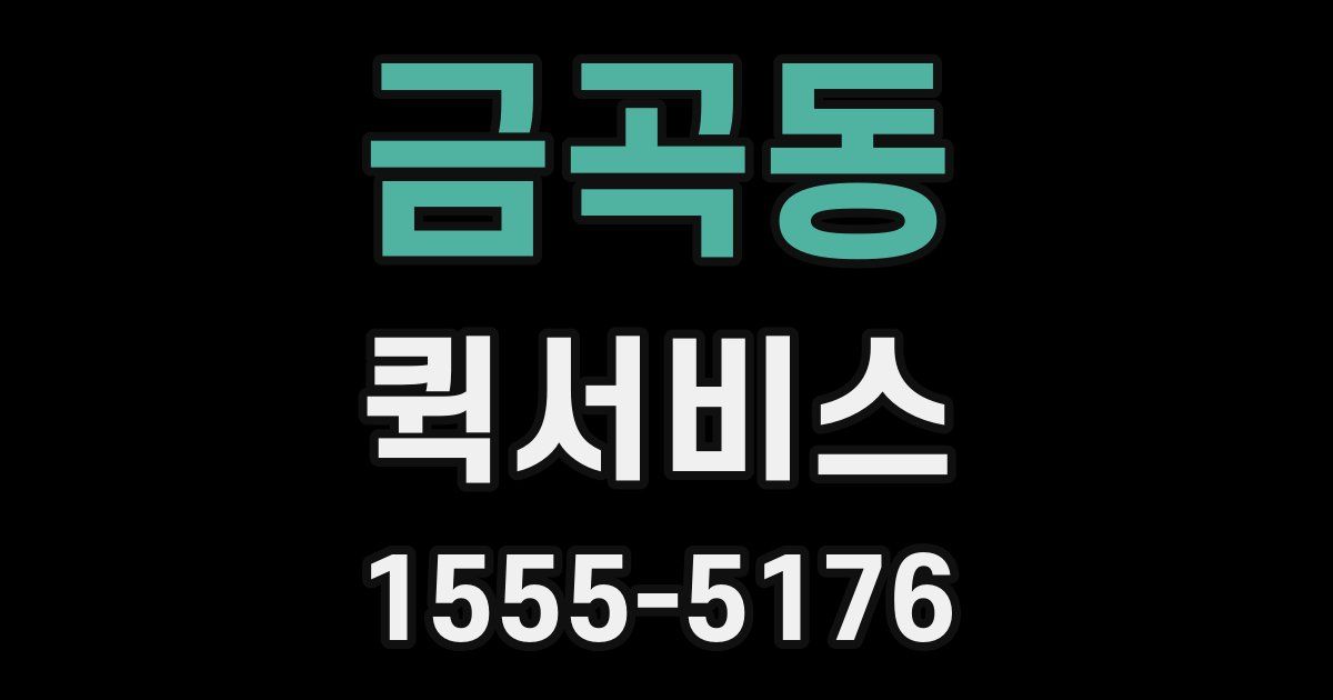 금곡동 퀵서비스