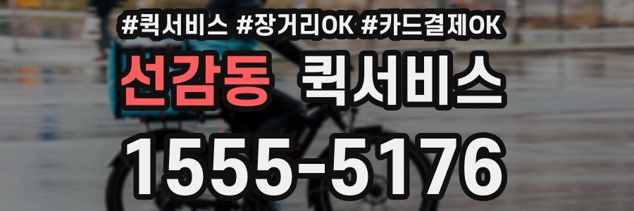 선감동 퀵서비스