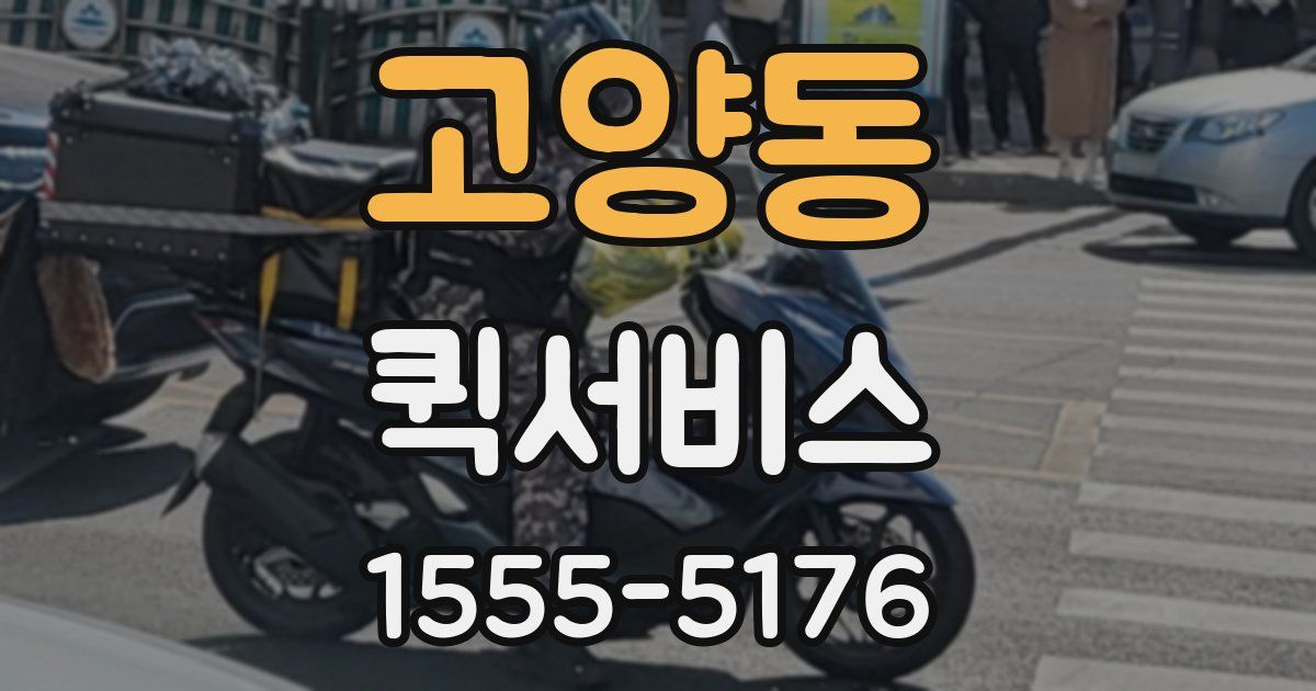 고양동 퀵서비스