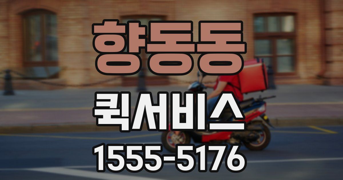 향동동 퀵서비스