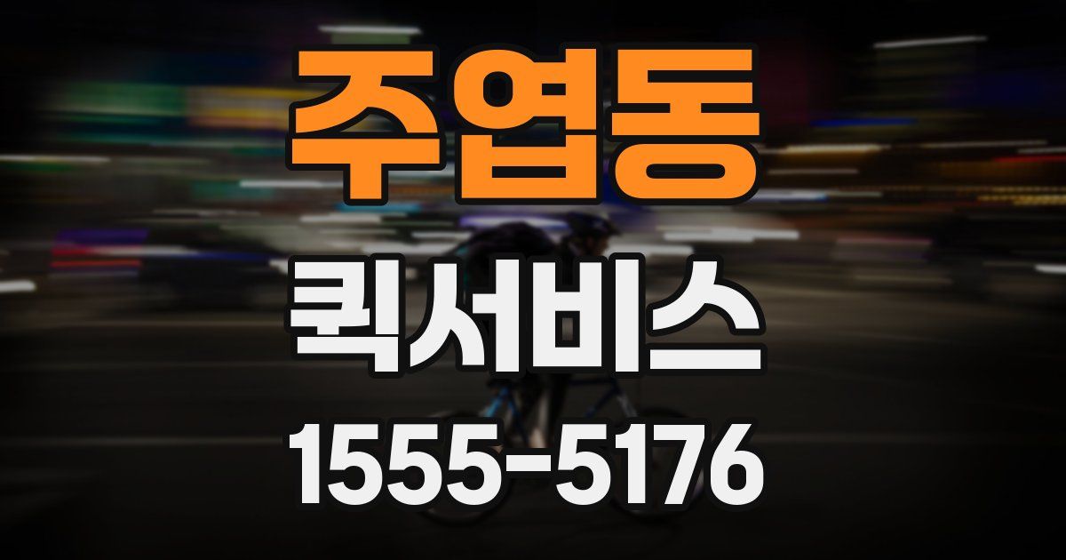 주엽동 퀵서비스