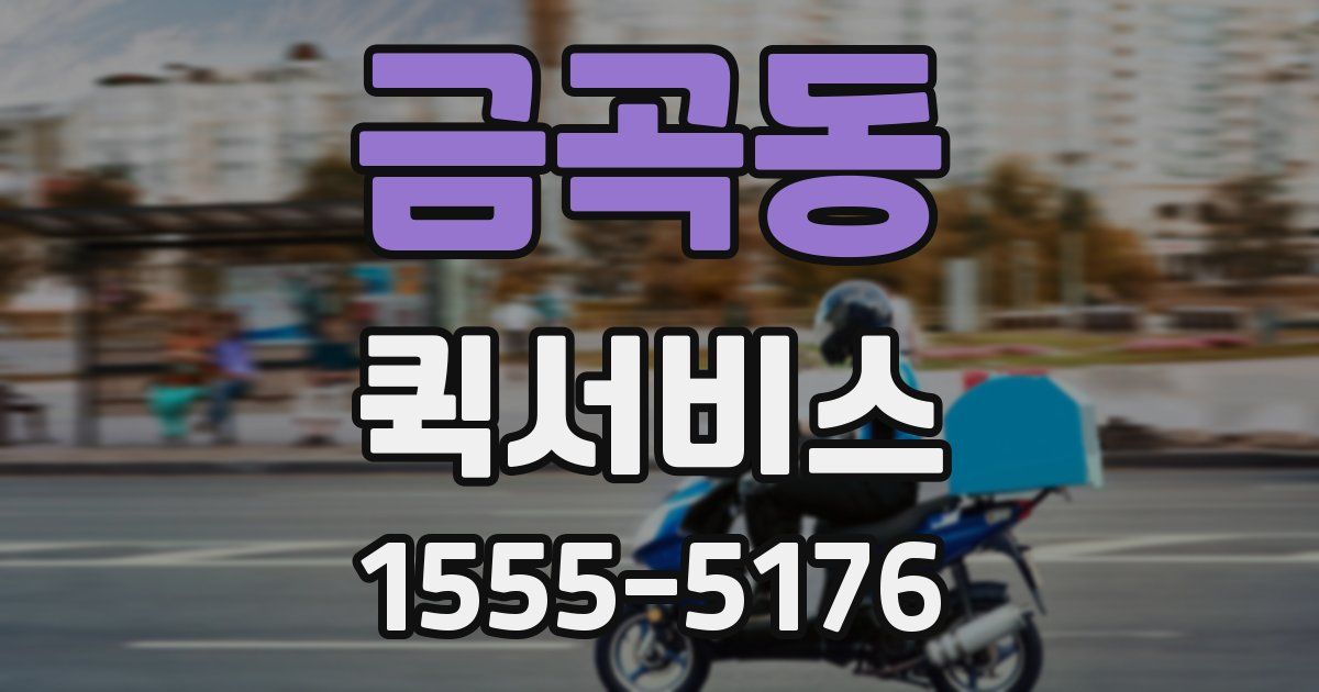 금곡동 퀵서비스