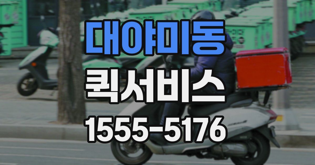 대야미동 퀵서비스