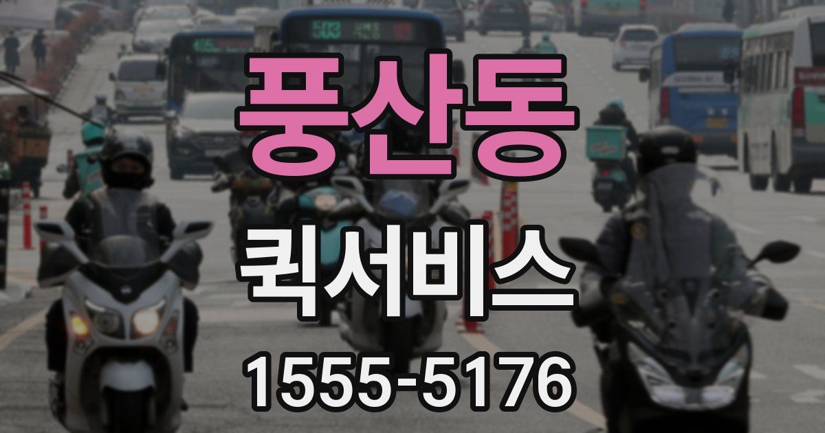 풍산동 퀵서비스