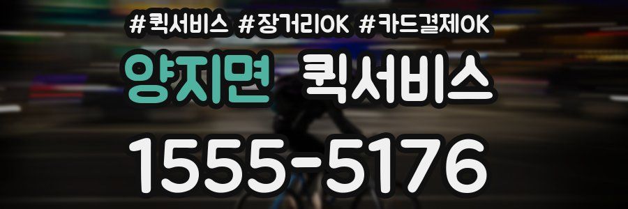 양지면 퀵서비스