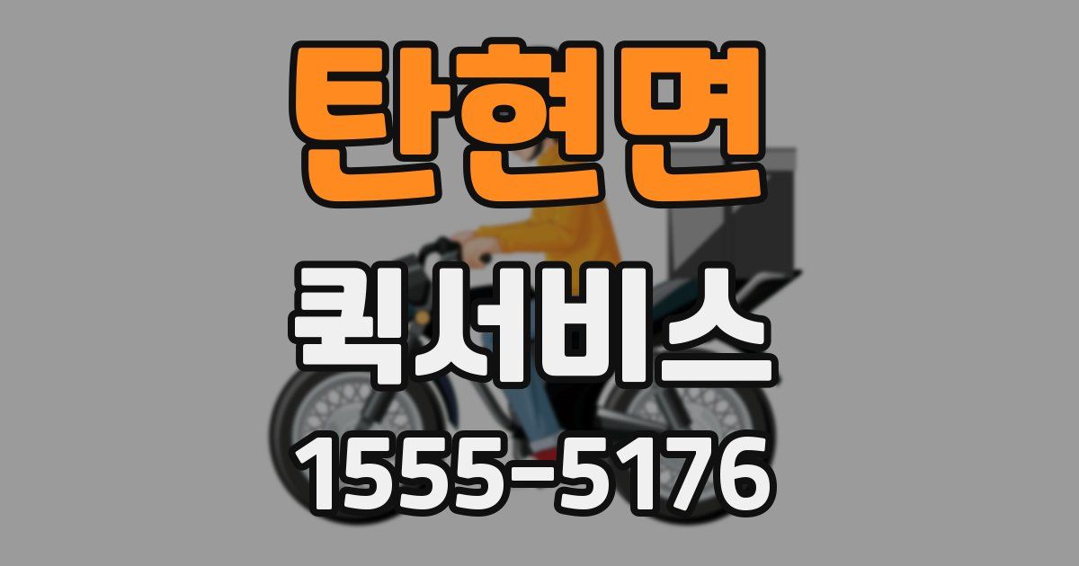 탄현면 퀵서비스