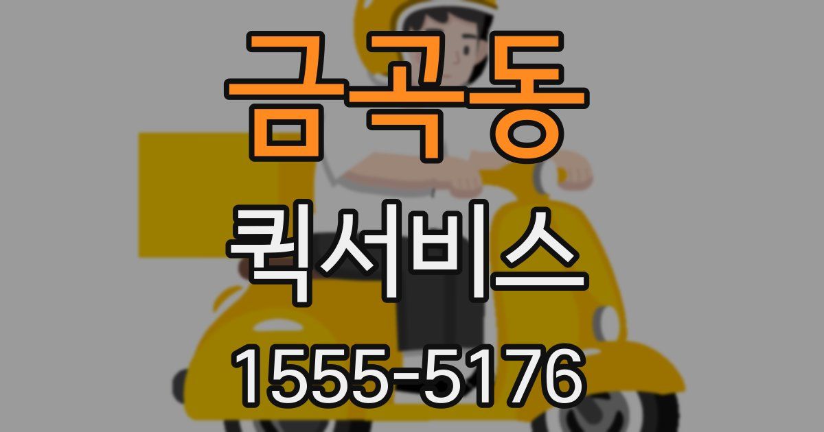 금곡동 퀵서비스