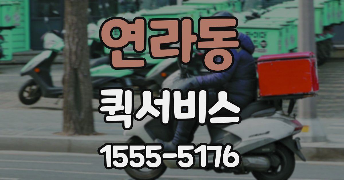 연라동 퀵서비스