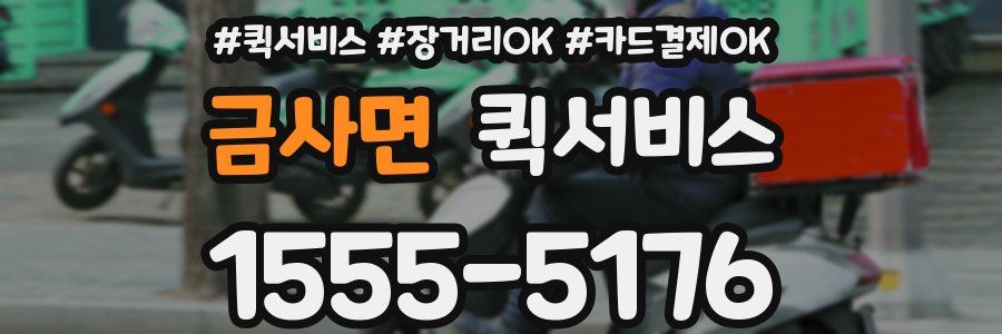 금사면 퀵서비스