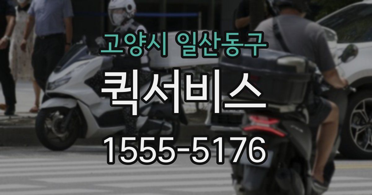 고양시 일산동구 퀵서비스