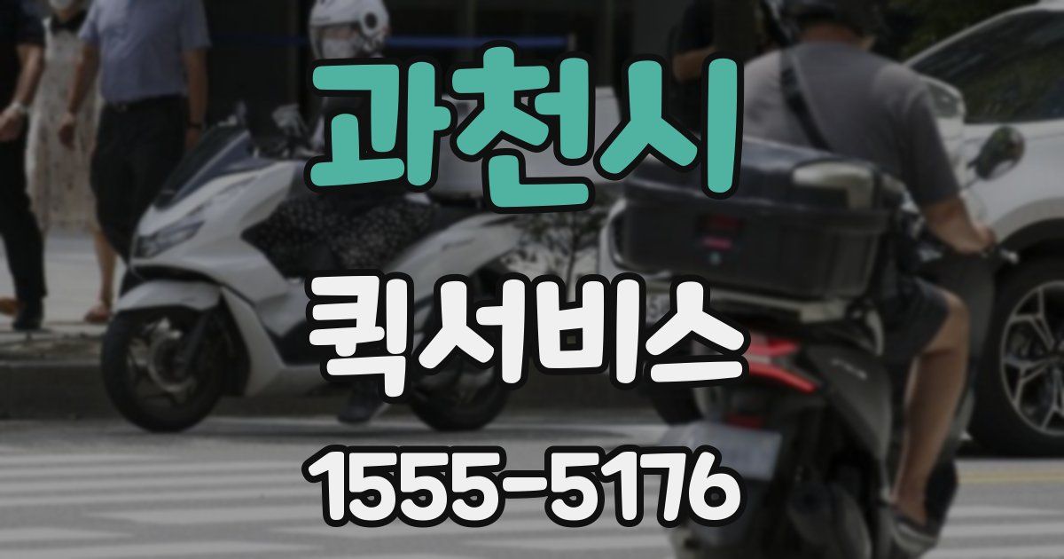 과천시 퀵서비스