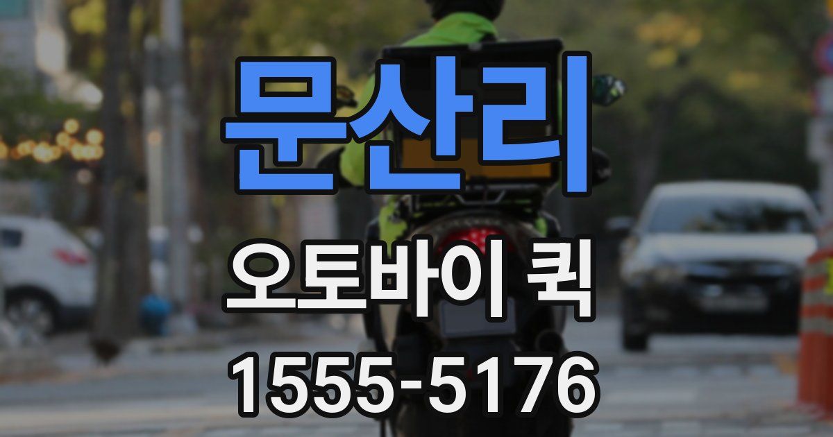 문산리 오토바이 퀵