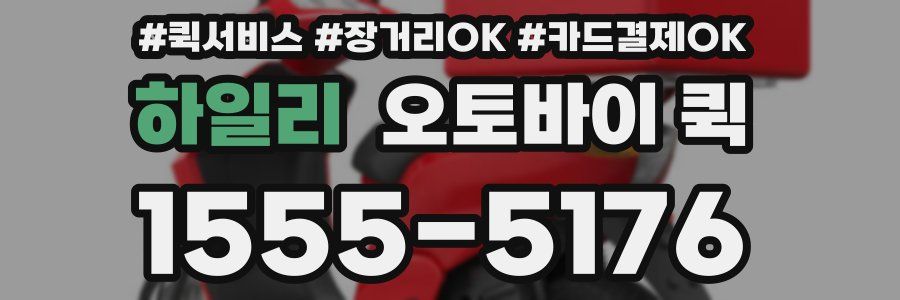 하일리 오토바이 퀵