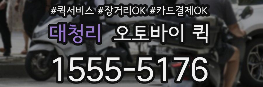 대청리 오토바이 퀵