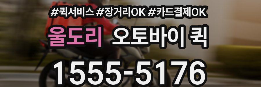 울도리 오토바이 퀵