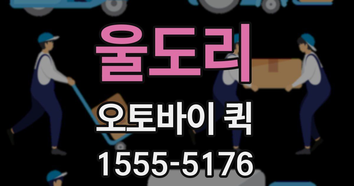 울도리 오토바이 퀵