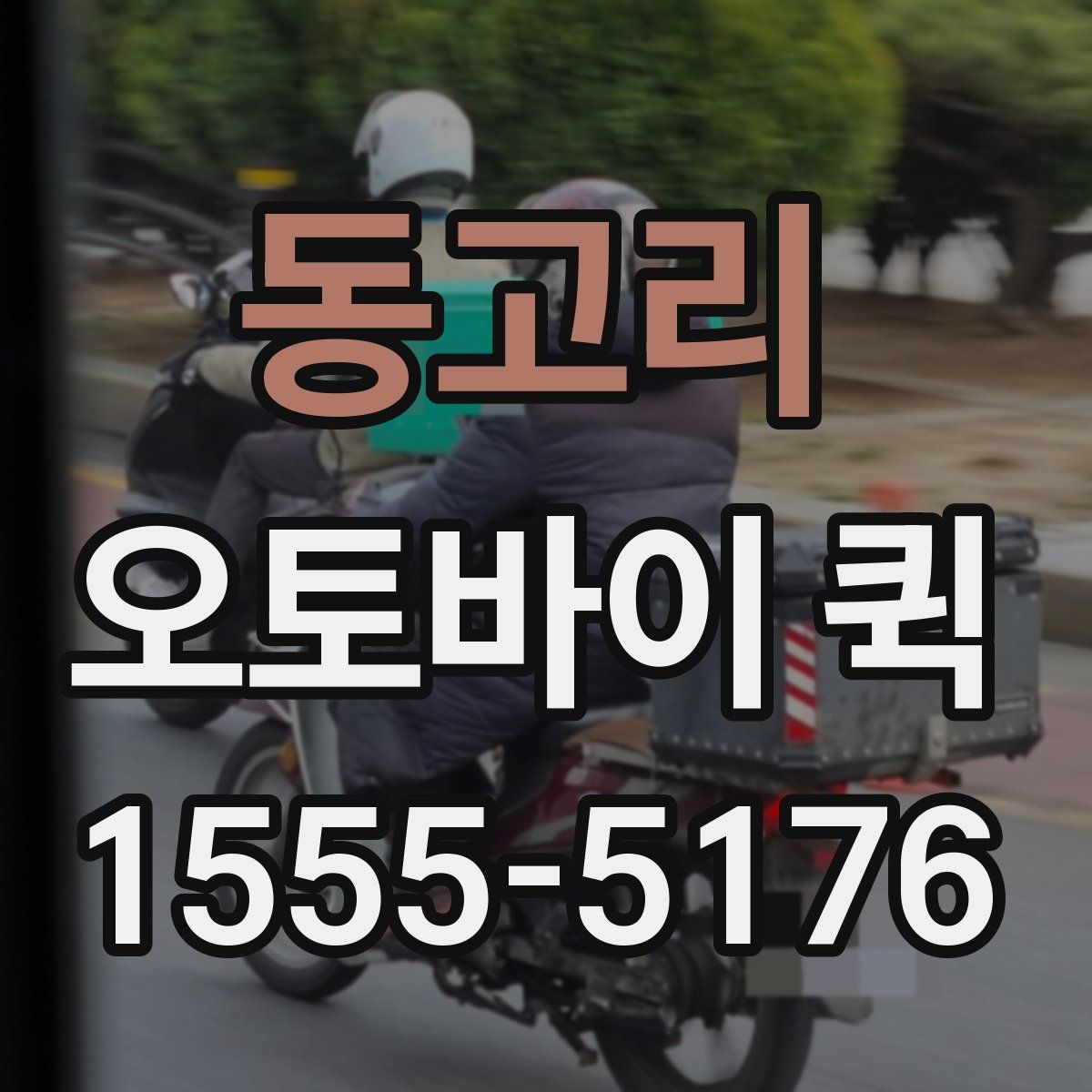 동고리 오토바이 퀵