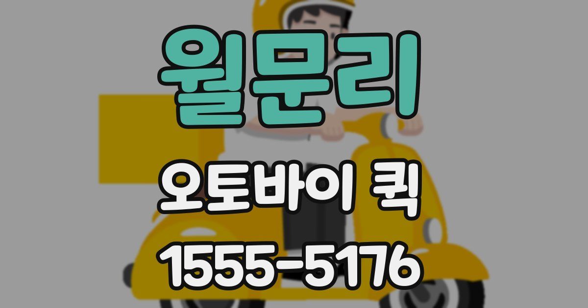 월문리 오토바이 퀵